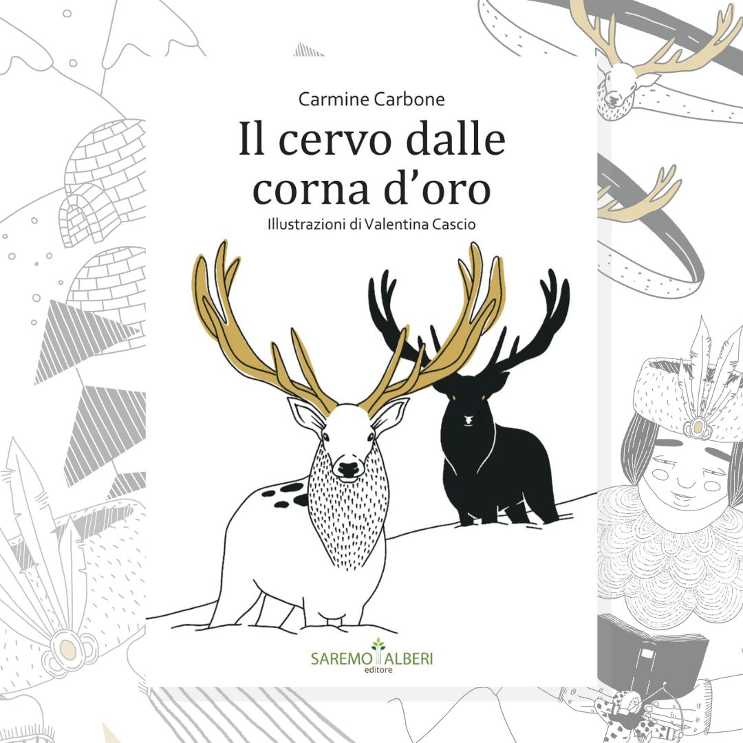 Il cervo dalle corna d'oro albo illustrato Saremo alberi Editore illustrazioni Valentina Cascio